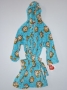 Made With Love & Kisses Flurr Robe-Blue Monkey Face