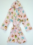 Made With Love & Kisses Flurr Robe-Pink Cupcake