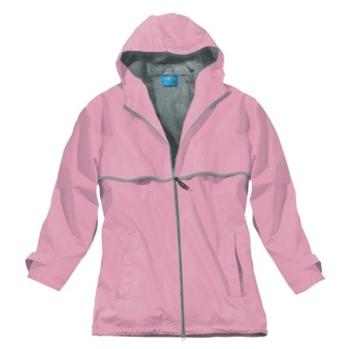 Charles River Women's New Englander Rain Jacket- Pink