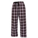 Boxercraft Flannel Pants (Covered Elastic Band)-Black/Pink