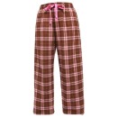 Boxercraft Flannel Pants (Covered Elastic Band)-Brown/Pink