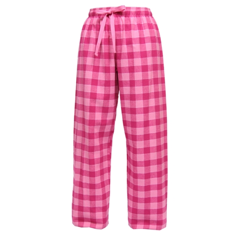 Boxercraft Flannel Pants (Covered Elastic Band)-Bubble Gum