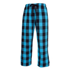 Boxercraft Flannel Pants-Covered Elastic Band-Electric Blue