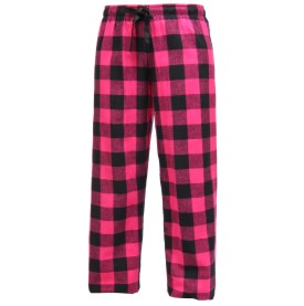 Boxercraft Flannel Pants (Covered Elastic Band)-Fuschia