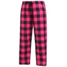 Boxercraft Flannel Pants (Covered Elastic Band)-Black/Pink