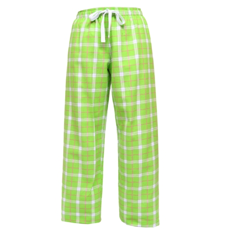 Boxercraft Flannel Pants (Covered Elastic Band)-Black/Pink