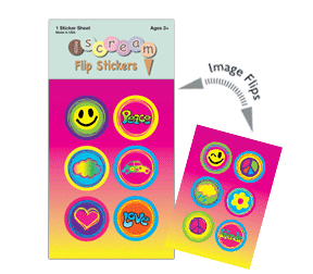 Flip Stickers-Peace Love