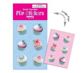 Sweet Cupcakes Flip Stickers