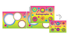 Autograph Book-Peace Love Friends-Flip