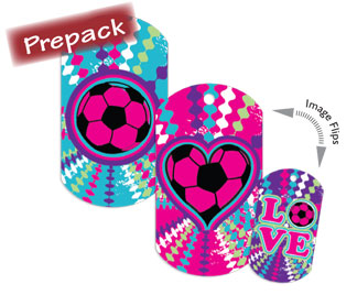 Love Soccer Flip Dog Tag with Chain