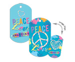 Smarties Heart Flip Dog Tag with Chain