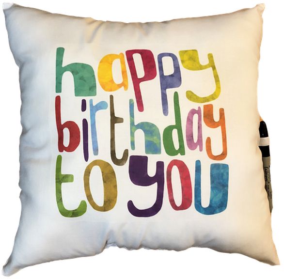 Birthday Autograph Pillows Camp Stuff 4 Less
