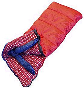 Nylon Sleeping Bag w/Flannel Lining + 32
