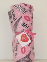 Made with Love & Kisses Flurr Blanket-Paris