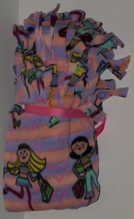 Made with Love & Kisses Fleece Blanket-Shopping Girl