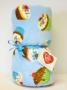 Made with Love & Kisses Flurr Blanket-Blue Cupcake
