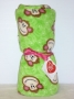 Made with Love & Kisses FlurrBlanket-Green Monkey Face