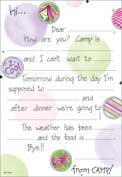 Penny Laine Stationery Kit- Camp is Cool- Flowers (Camp Stationery)