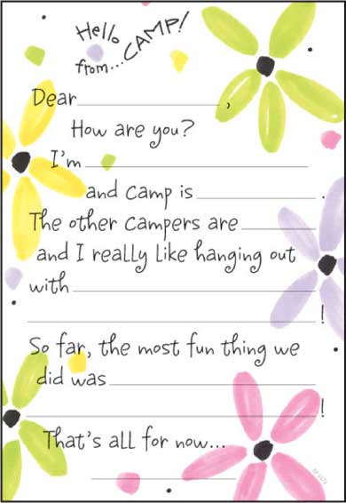 Penny Laine Stationery Kit- Big Flowers-Fill In (Camp Stationery)