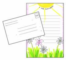 Penny Laine Fold And Seal - Butterflies and Daisies- Lined