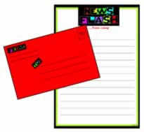 Penny Laine Fold And Seal - News Flash- Lined (Camp Stationery)