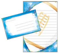 Penny Laine Fold And Seal - Football-Lined (Camp Stationery)