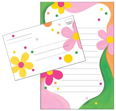 Penny Laine Fold And Seal  Flower (Camp Stationery)