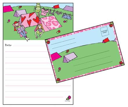 Penny Laine Fold And Seal-Camp Tents (Camp Stationery)