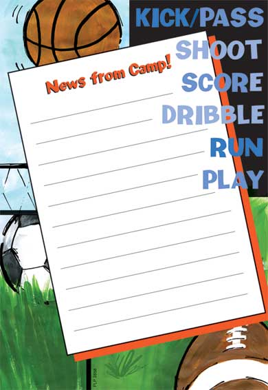 Penny Laine Papers-Kick/Pass-Lined (Camp Stationery)