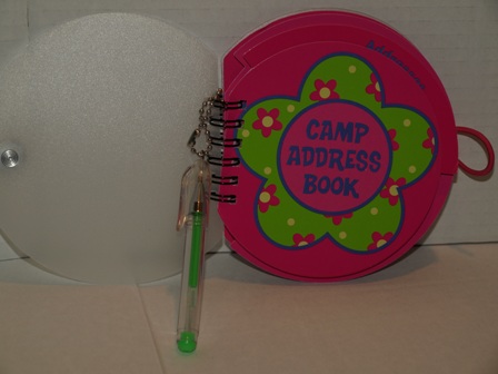 Camp Address Book with Pen