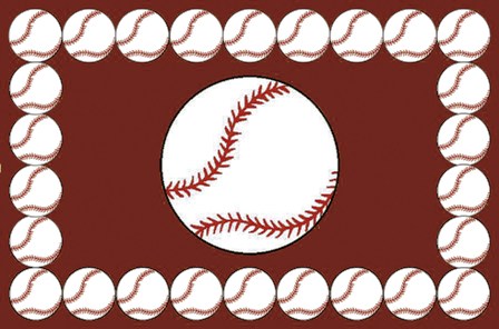 Baseball Time Rug