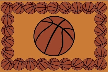 Basketball Time Rug