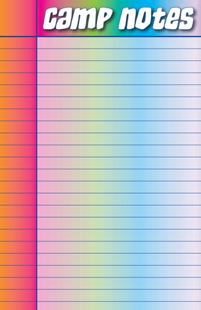 camp Notes Rainbow Memo Pad