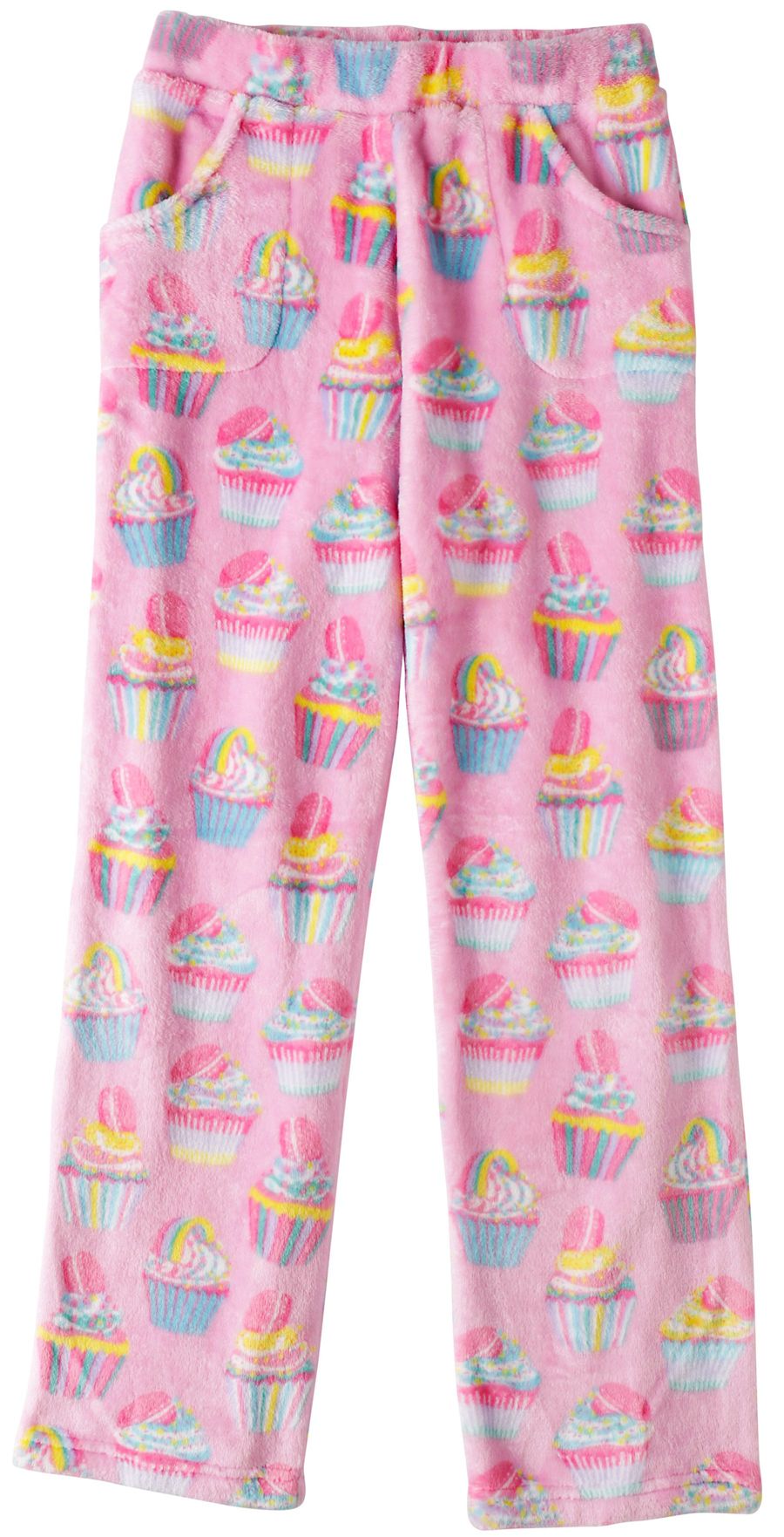 Candy Pink Girls Plush Premium Fuzzy Fleece Pants