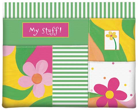 Big Flowers/Dots Bed Caddy