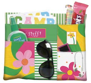 Big Flowers/Dots Bed Caddy