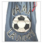 Denim Camp Sport Laundry Bag-Soccer (Bunk Junk)