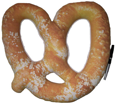 Tie Dye Pretzel Autograph Pillow (Bunk Junk)