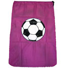 Hot Pink Soccer Mesh Laundry Bag