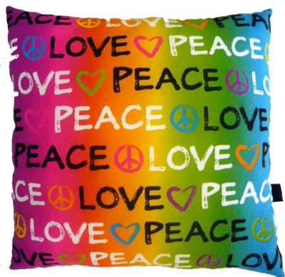 Rainbow Brush Stroke Autograph Pillow (Bunk Junk)