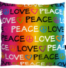 Rainbow Brush Stroke Autograph Pillow (Bunk Junk)