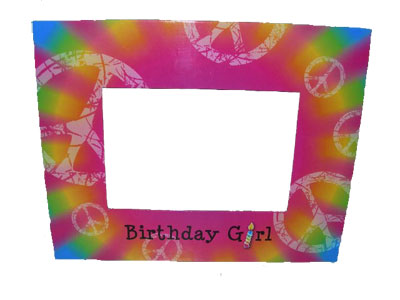 Starburst Birthday Girl Autograph Frame (Bunk Junk)