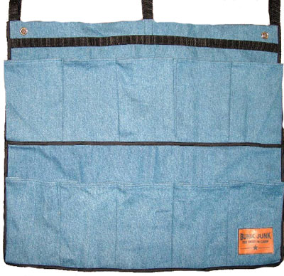 10 Pocket Denim Shoe Bag (Bunk Junk)
