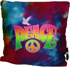 Peace/Dove Tie Dye Autograph Pillow (Bunk Junk)