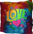 Love/Smile Tie Dye Autograph Pillow (Bunk Junk)