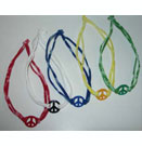 Peace Double Sided Confettio Necklace