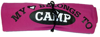 My Heart Belongs to Camp Sweatshirt Blanket