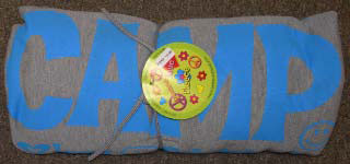 Camp-Peace/Love/Friends Sweatshirt Blanket