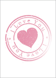 Penny Laine Papers Greeting Card-Pink Heart