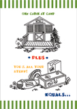 Penny Laine Greeting Cards-One Cabin at Camp Plus You